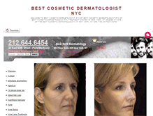 Tablet Screenshot of bestcosmeticdermatologistnyc.net